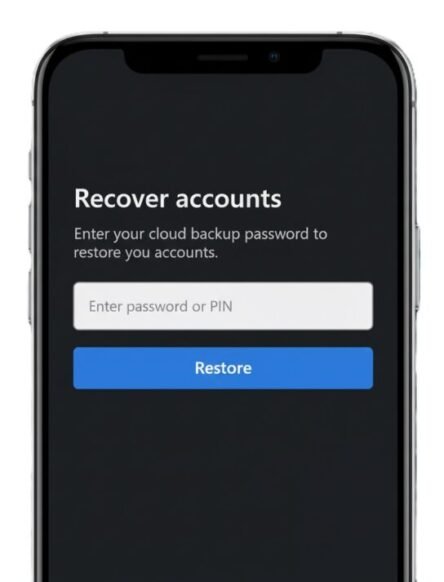 2FA accounts migration - Microsoft Authenticator cloud backup restore