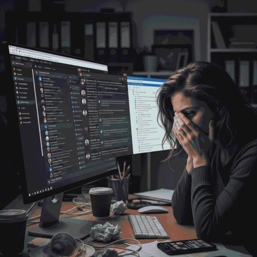 chaotic client communication caused by a lack of clear client communication systems