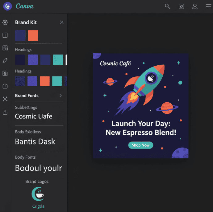 digital tools for entrepreneurs 2025 — Canva social post template