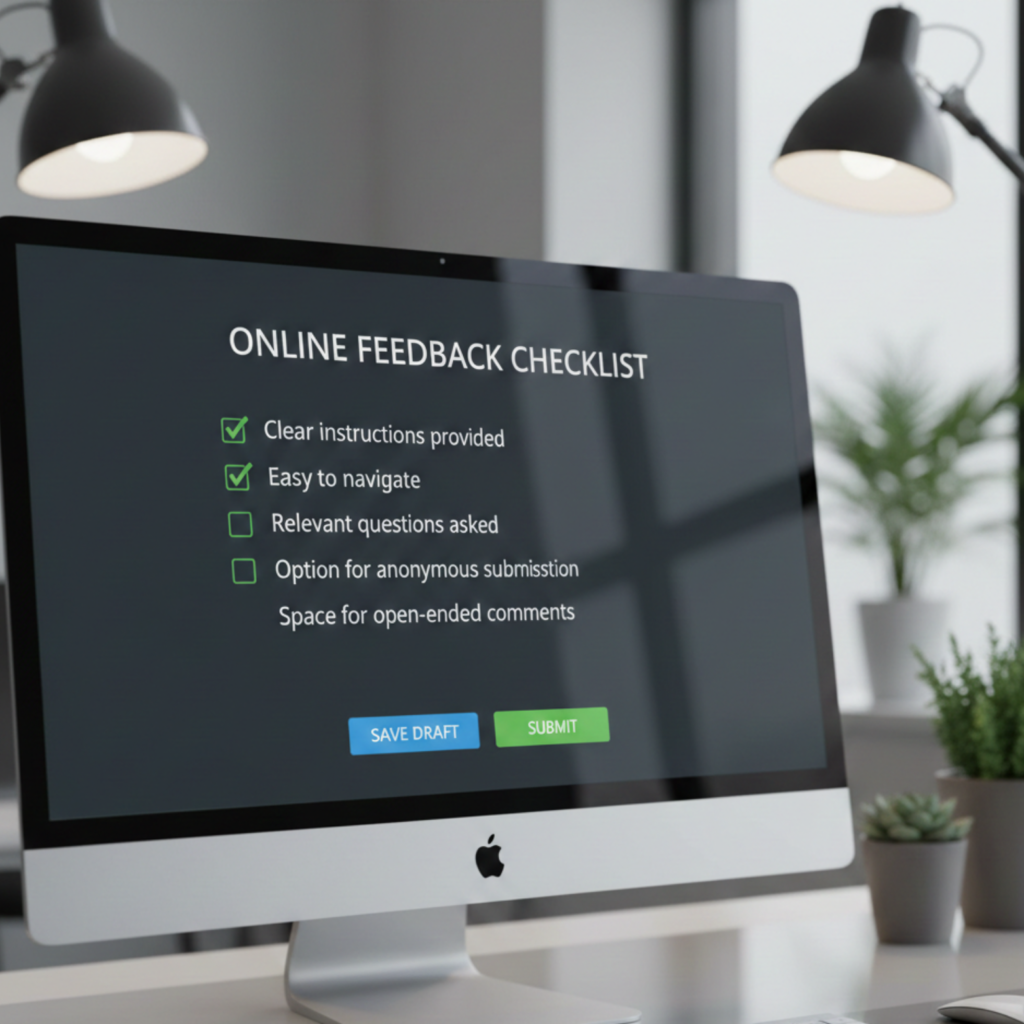 structured client feedback form supporting professional communication